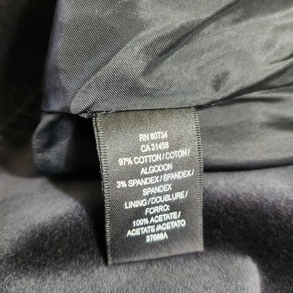 To the Max NWT black‎ velvet to the knees lined flare skirt woman's size 10